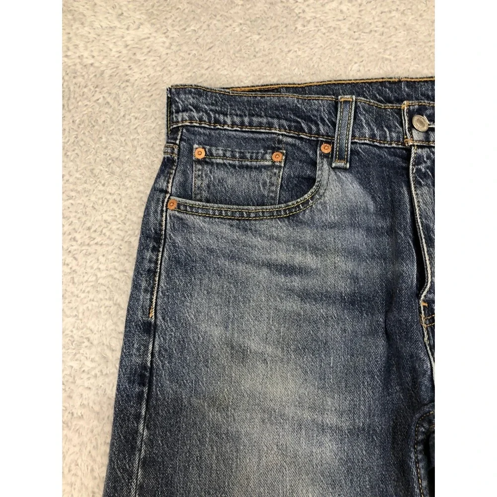 Levi's 502 Jeans Mens 32x28 (Tag 32x30) Blue Taper Fit Denim